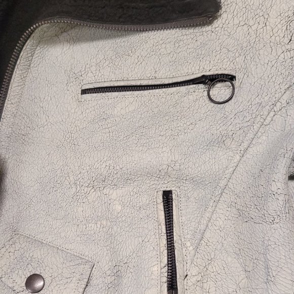 BLK DNM Shearling Leather Jacket - Picture 8 of 9